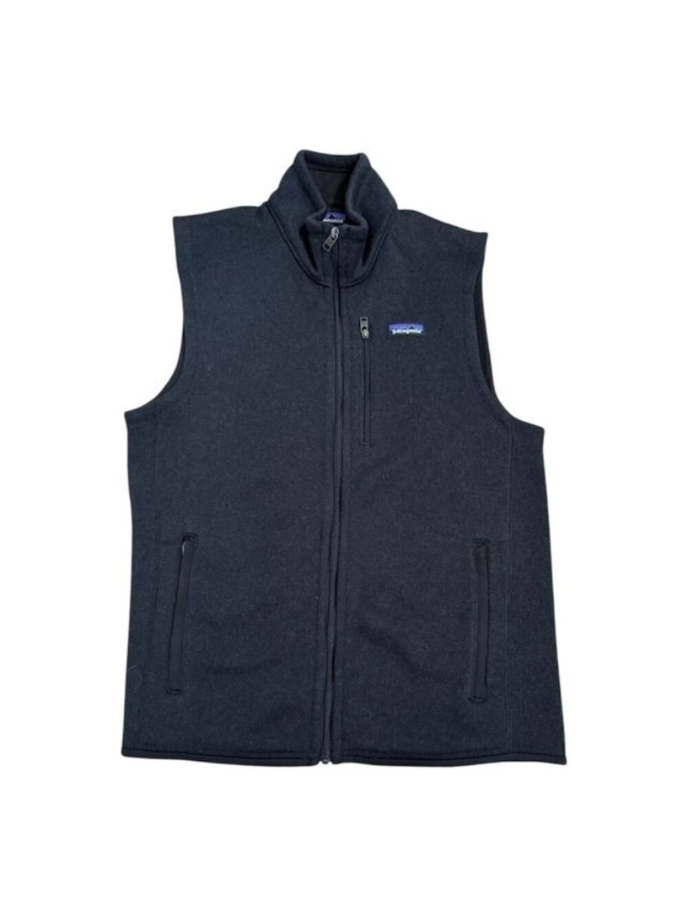 Patagonia Better Sweater Fleece Vest Medium Black mens Full Zip Pockets Outdoors